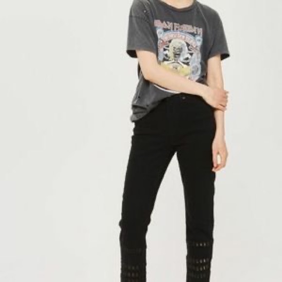 TopShop Moto jeans with cut outs, size 26, 30L - Picture 3 of 3